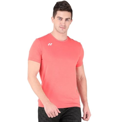 Image of YONEX T-Shirt 1361|Badminton |Tennis |Squash |Tru Air Lite |True Breeze |Cool,Dry and Comfortable|Polo Tshirt|Light Weight |Fast Dry|Moisture Absorption|
