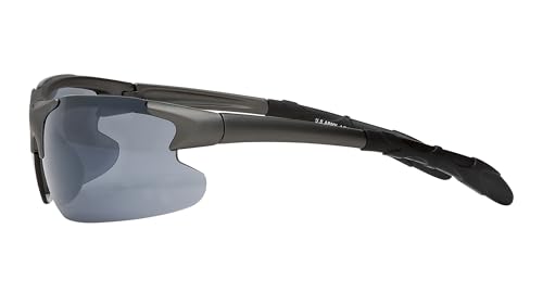 SAV Men's US Army AR01 Sunglasses - Sport wrap, Semi-Rimless, Lightweight, Shatter-Resistant Sunglasses for Men2