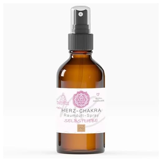 Thats me organic Bio HERZ-CHAKRA Spray SELBSTLIEBE (Rosa) – Energetische Reinigung mit unvergälltem Bio-Alkohol – Handmade Aura, Raum, Meditations & Yoga Spray – Für Auraschutz & Balance