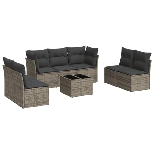 vidaXL Patio Sofa Set with Cushions 8 Piece, Patio Furniture