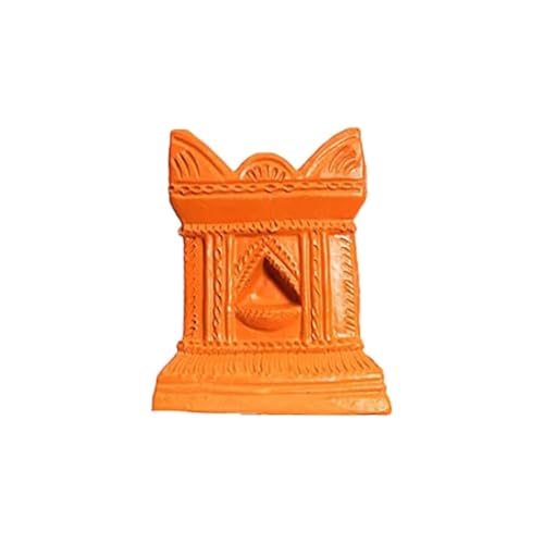 Village Decor Handmade Terracotta Clay Gardening/Brindavan Tulasi/Tulsi Pot holy Basil Plant Container Indoor- Outdoor Planter (BH - 1012 inch) (Brown(B* H = 7 inch * 10 inch))