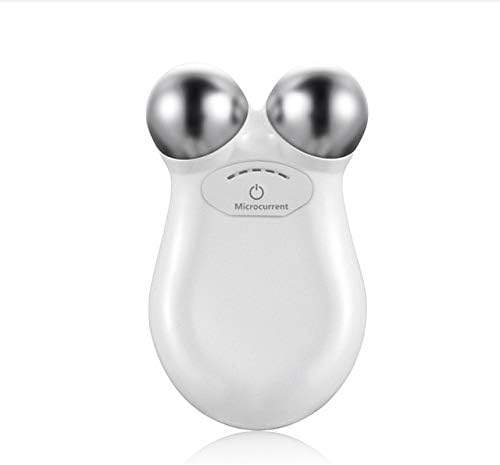 ZUQIEE Mini Microcurrent Face Lift Machine Tightening Rejuvenation Facial Wrinkle Remover Tool Spa Face V Shape Massager USB Charging (Color : White)