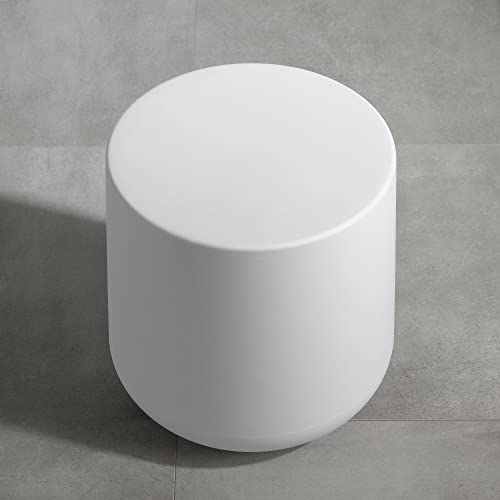 South Shore Dalya Round Outdoor Side Table, White #TOP4