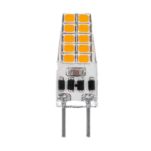 DLEDMOP G6.35 Ampoules LED 12V 24V T3 Ampoule halogène de remplacement JC Bi-Pin G6.35 4W 220lm pour plafonniers légers sous armoire 1PCS WarmWhite