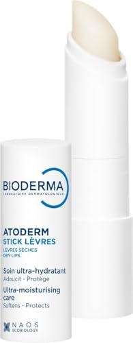Bioderma Atoderm Lip Stick - Deeply Hydrating, Moisturising & Ultra Nourishing Lip Balm to Protect & Soothe Damaged & Dehydrated Lips, Enriched with Niacinamide, 4G