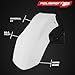 Polisport Motocross (MX) FreeFlow Universal Front Fender - Universal Fit for all Full Size Dirt Bikes - White