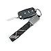 BJinegely Key Chains High Quantity Oxford Cloth Keychain, Holder Titanium Scottish Metal Car Key Rings for Man and Women 1Pcs Black