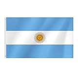 Argentina Flag 3x5 Ft Argentinian Flag for Party Parades Sports Events Patriotic Holidays Outdoor Indoor Decorations