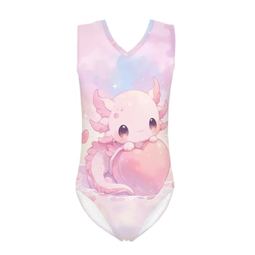 Image of Mumeson Girls One Piece Swimsuits Lightweight V-Neck Swimwear Bathing Suits for Little Girls 3-14 Years