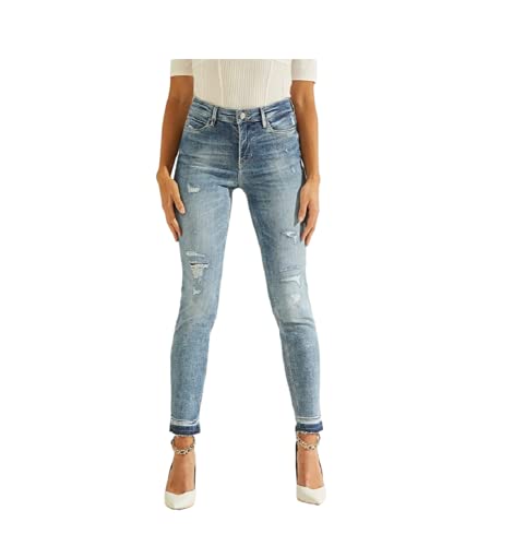 Image of Guess 1981 Skinny Saguaro Destroy W1GA46D3ZTDSAGD, blue, 26