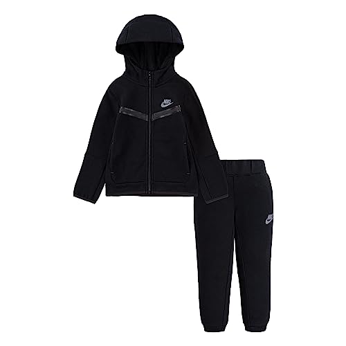 Nike Sportswear Tech Fleece Hoodie and Pants Set (Toddler) Black