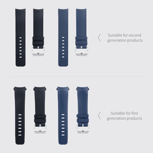 Bracelet de montre en caoutchouc fluoré 22mm dégagement rapide pour montre IWC Aquatimer - 7