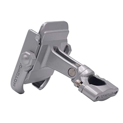 Suporte de Celular em Alumínio para Motos BMW R1200, Tiger 800 e 1200, Harley-Davidson - Prata