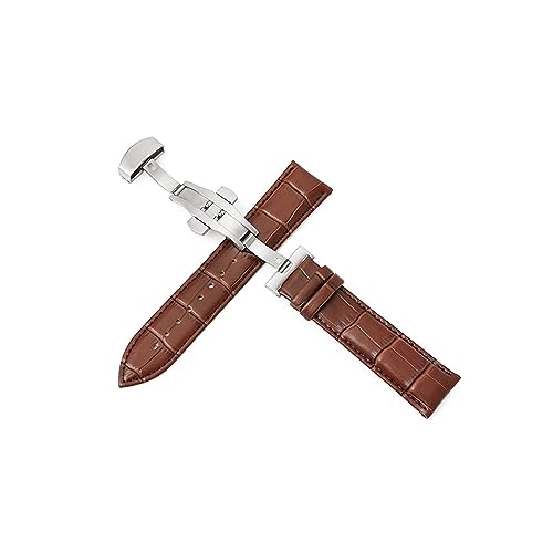Bracelet montre cuir véritable 24 mm pour remplacer un bracelet usé avec sa boucle déployante