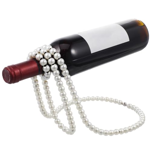 Soporte creativo para botellas de vino flotante de hierro blanco miniatura 1
