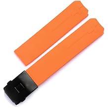 for Tissot T-Touch T013 T047 20mm Soft Silicone Rubber Watch Band Black Orange Sport Waterproof Watch Strap T091 T013420A Color Orange-Black, Size 20mm