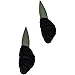 Imagen de Juego de 2 cuchillos de ostras inoxidable ecológico negro de fabricación francesa