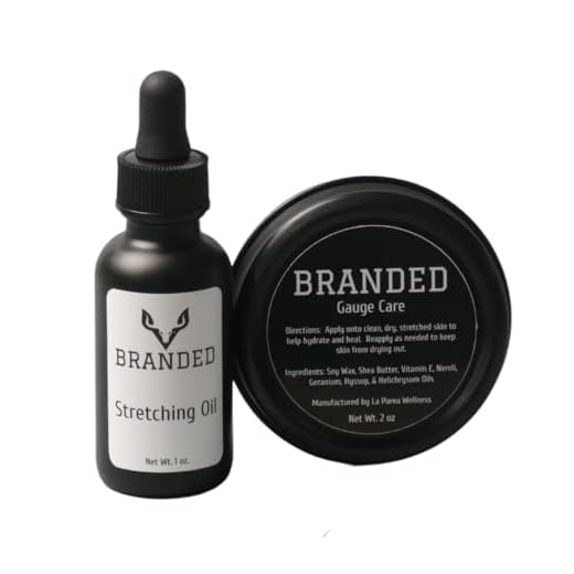 La Parea Wellness - Branded Ear Gauge Care Kit with Ear Stretching Oil Duo, Piercing Aftercare Essentials with Natural Oils and Extracts, Moisturizing Ear Care Solution for Pierced Ears and Stretching