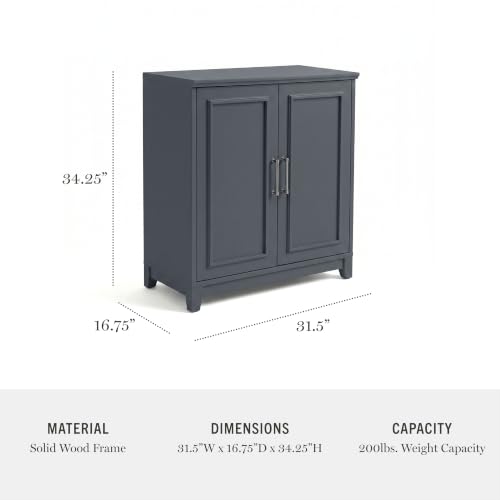 Martha Stewart Lily Pond Modular Storage Cabinet, Slate Blue by Martha Stewart - Used condition - Image 8