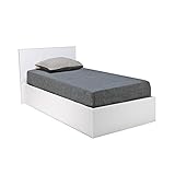 lit adulte 90x190 avec sommier et matelas Vérin hydraulique d'ouverture