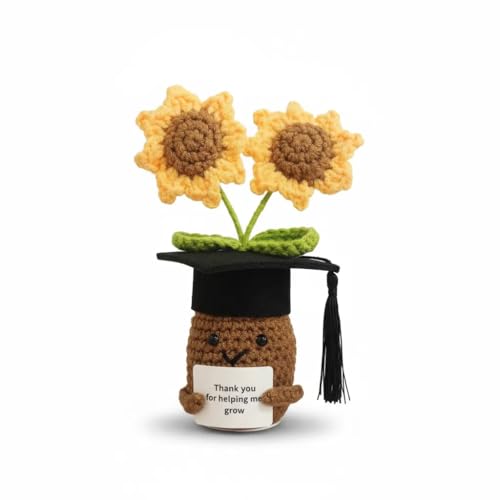 Muñeca de ganchillo para regalo de maestra miniatura 1
