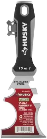 Husky 15-in-1 Painters Multi-Tool with Stainless Steel Blade