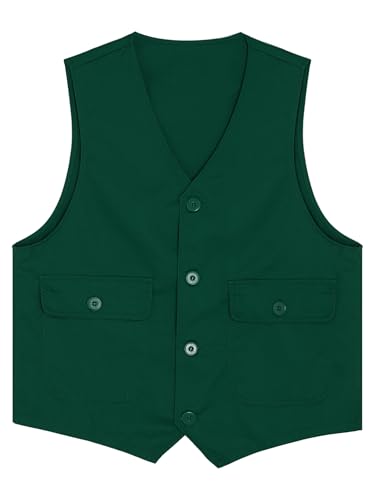 Unisex Kids Girls Boys V Neck Waistcoat Volunteer Vest Team Activities Unform with Pockets for Social Service3