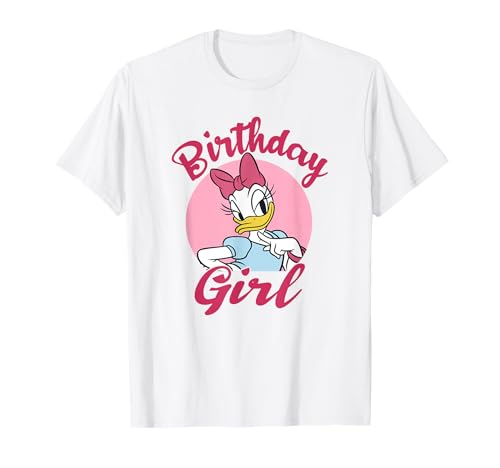 T-shirt Disney Daisy Duck Birthday Girl aux Finitions Soignées pour Fille