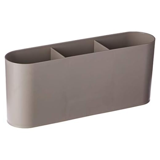 Escorredor de talheres Flat, 6 x 23,5 x 10 cm, Warm Gray, Coza, 17001-0126