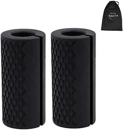 IADUMO 1"Barbell Grip Upgraded Thick Dumbbell Grips,Gym Exercise Equipment Dumbbell Grips Women& Men,Thick Silicone Rubber Arm Blasters Strength Fitness Training,Perfect for Bodybuilding&Weightlifting