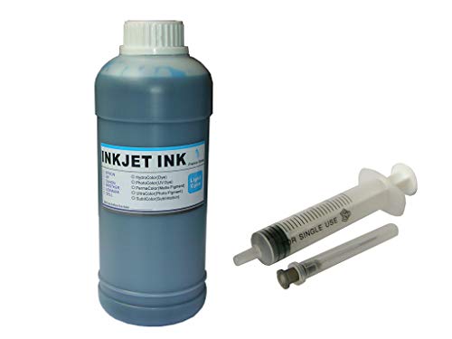 16 Oz Bulk Light Cyan Ink Kit Refill Any Printer 16 Oz Bulk Light Cyan Ink Kit Refill Any Printer