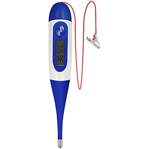 Pet Thermometer, Digital Veterinary Thermometer Waterproof Digital Thermometer For Pets, Pet Thermometer With Reminder Function,Thermometer For Dogs, Cats, Horse,Cattle, Pigs, Sheep Cover