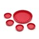 Kuchenform Coolinato Silikon Backform Tarteform 5er Set Rot