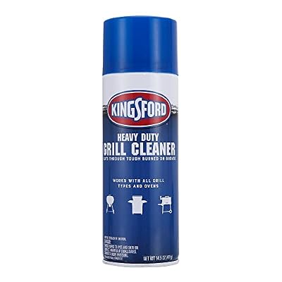 Kingsford Heavy Duty Foaming Grill Cleaner Spray BBQ Degreaser for Charcoal and Gas Grills Cuts Grease Burnt-On Food and Grime Easy Spray-On Foam for Grill Grates and Surfaces 14.5 OZ Aerosol Can
