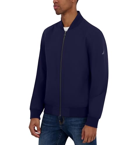 Image of Nautica Men's Lightweight Bomber Jacket - Wind & Water-Resistant, Regular, Big & Tall Sizes