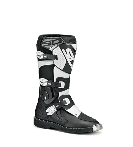 Sidi Flame Stiefel, Schwarz-Weiß, Größe 42