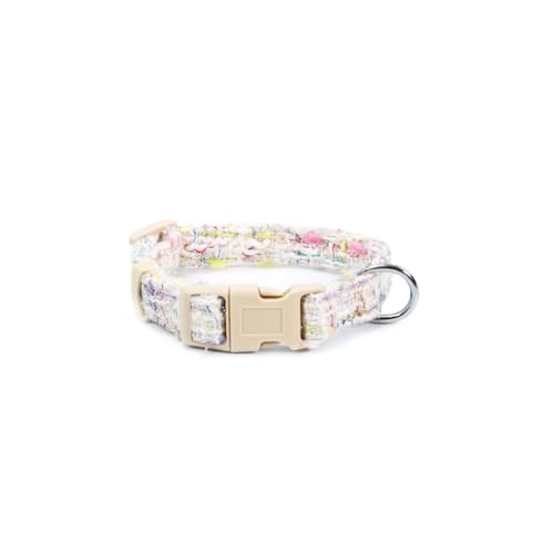 Record - Collare per Cani della Linea Mademoiselle – Realizzato in Tweed - Taglia XS – Spessore 1,5 cm - Circonferenza 27-34 cm - Colore Fantasia a Quadri Tweed