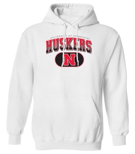 CornBorn Nebraska Football Sweatshirt, White Small