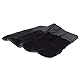 Merauno Lammfell Western Pad Western Korrekturpad Square Pad Sattelpad polsterbar mit Tasche und Schaumstoffeinlage (Schwarzes Lammfell mit schwarzem Stoff)