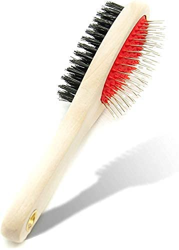 RvPaws 2 in 1 Wooden Dog Brush - Double Sided Pet Hair Remover Brush for Dogs & Cats (B0BM9XVG47) Amazon Price History, Amazon Price Tracker