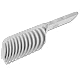 Mobestech Peine Profesional para Cortar el Pelo para Hombre Peine de Corte Degradados Diseño Ergonómico ABS Resistente Borde Curvo para Peluquería y Estilismo en Salón o Casa Color Gris