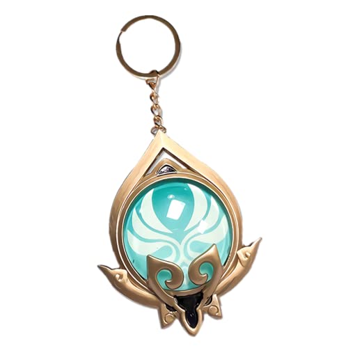 Sonsoke Porte-clés Genshin Impact Sumeru Merch Gem Cosplay Pendentif Accessoires Pierre élémentaire, Anemo, L Cover