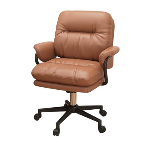 Task Home Office Chair: Comfortable Swivel Computer Desk Chair with Armrest and Adjustable Height for Bedroom Study