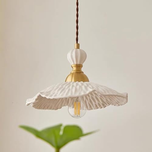Suspension céramique fleur blanche orientable pour îlot sans ombre - 6