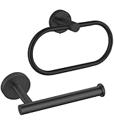 Eolax Towel Bar/Bath Towel Ring, Self Adhesive Hand Towel Ring For Bathroom, Stainless Steel Sticky Hand Towel Holder, No Drilling Modern Round Towel Hanger Wall Mounted (2 Pack, Brushed Nickel