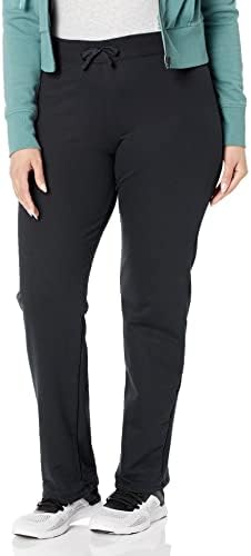 Fruit of the Loom Women's Crafted Comfort Sweatshirts, Pants, & Tri-Blend Tees, French Terry Open Bottom-Black, Medium