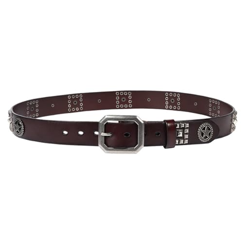 Ceinture punk rock à rivets pour sublimer vos jeans et costumes cosplay en festival