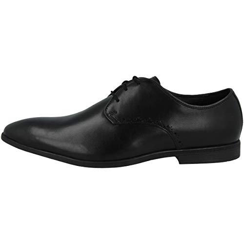 Image of Clarks Mens Bampton Park Black LeatherLace
