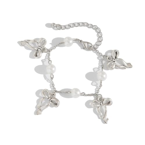 Chic Pastoral Style Bowknot Fringe Bracelet for Casual Outings and Picnics