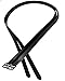 Majestic Ally Genuine Leather English Stirrup Leathers, Ideal for Schooling and Daily use (Pack of 2) (Black, 54 Inch)